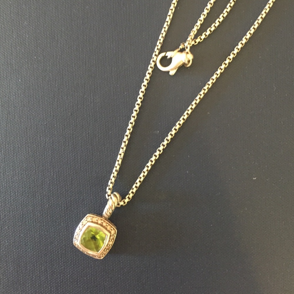 100% authentic David Yurman peridot necklace